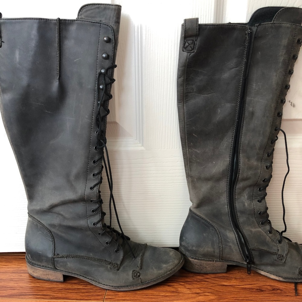 Charles David Regiment Lace Up Boots